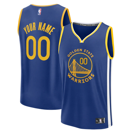 Golden State Warriors Custom Jersey - Icon Edition - Royal