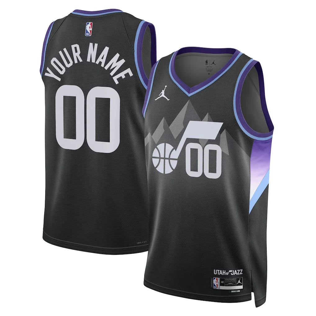 Utah Jazz Unisex 2024/25 Custom - Statement Edition - Black