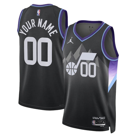Utah Jazz Unisex 2024/25 Custom - Statement Edition - Black