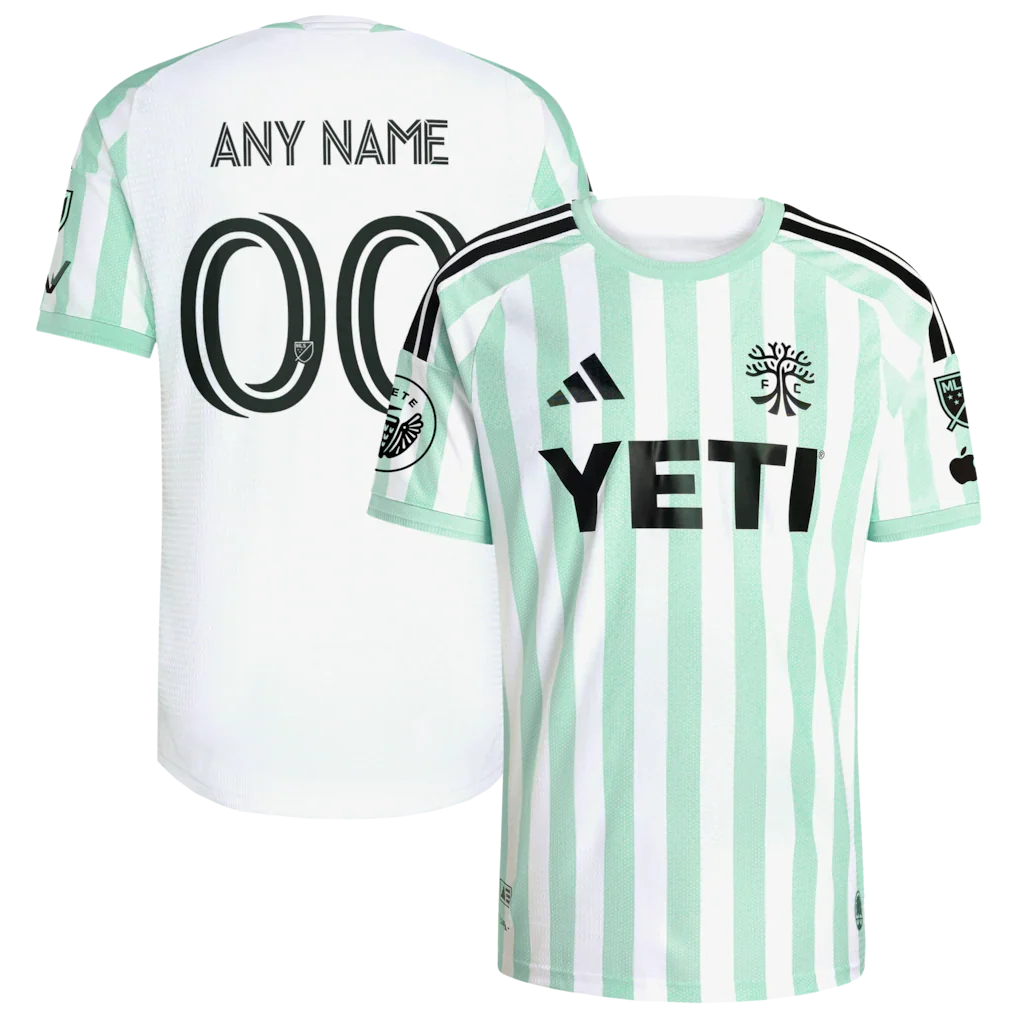 Austin FC 2026 The Rooted Kit On-Field Patch Custom Jersey - White