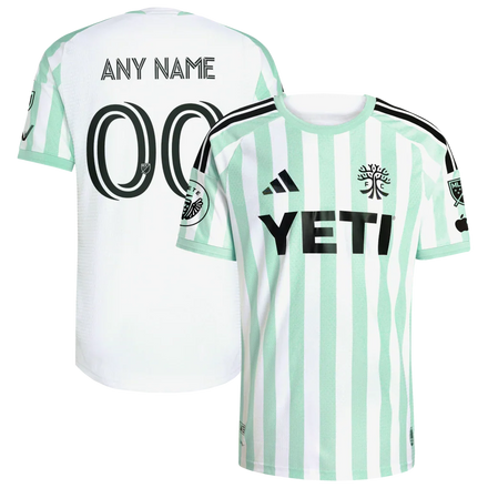 Austin FC 2026 The Rooted Kit On-Field Patch Custom Jersey - White