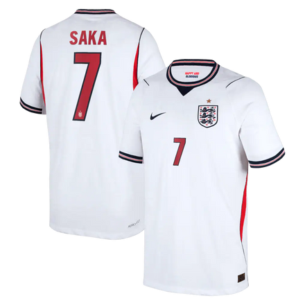 Bukayo Saka England National Team Youth 2026 Home Match - White