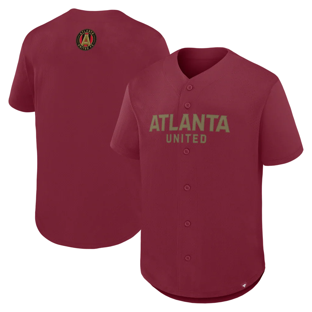Atlanta United FC Maximum Intensity Button-Up Jersey - Red