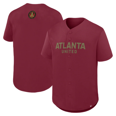 Atlanta United FC Maximum Intensity Button-Up Jersey - Red