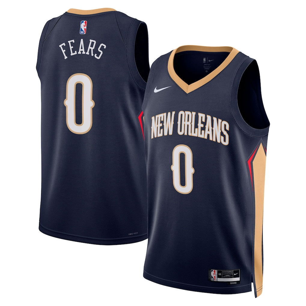 Jeremiah Fears New Orleans Pelicans Unisex Swingman Player Jersey - Icon Edition - Navy