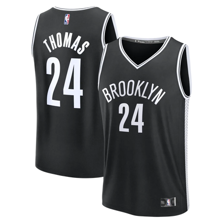Cam Thomas Brooklyn Nets Fanatics Fast Break Jersey - Black - Icon Edition
