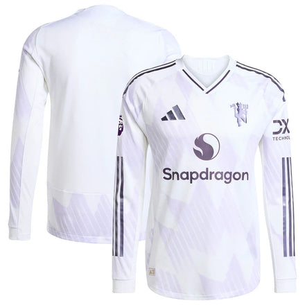 Manchester United 2025/26 Away Long Sleeve Jersey - White