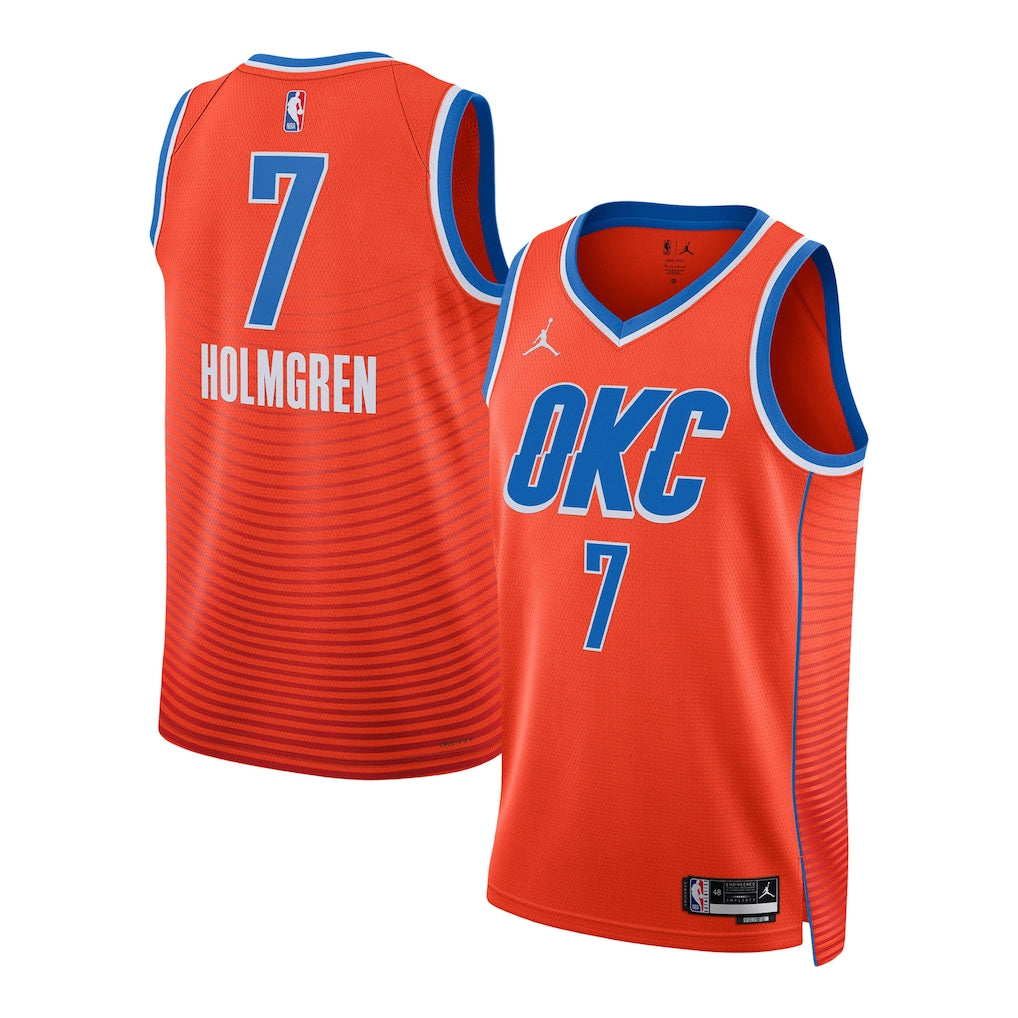 Chet Holmgren Oklahoma City Thunder Unisex - Statement Edition - Orange