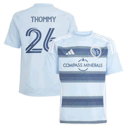 Erik Thommy Sporting Kansas City adidas Youth 2025 One KC Player Jersey - Light Blue