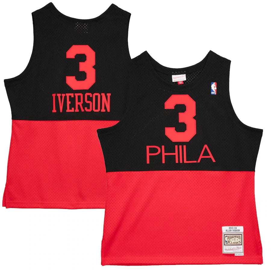 Allen Iverson Philadelphia 76ers 2003/04 Hardwood Classics Reload 2.0 - Black