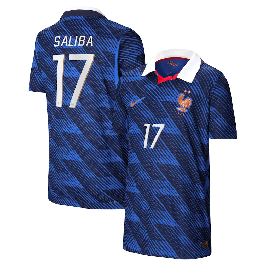 William Saliba France National Team Youth 2026 Home Match - Blue