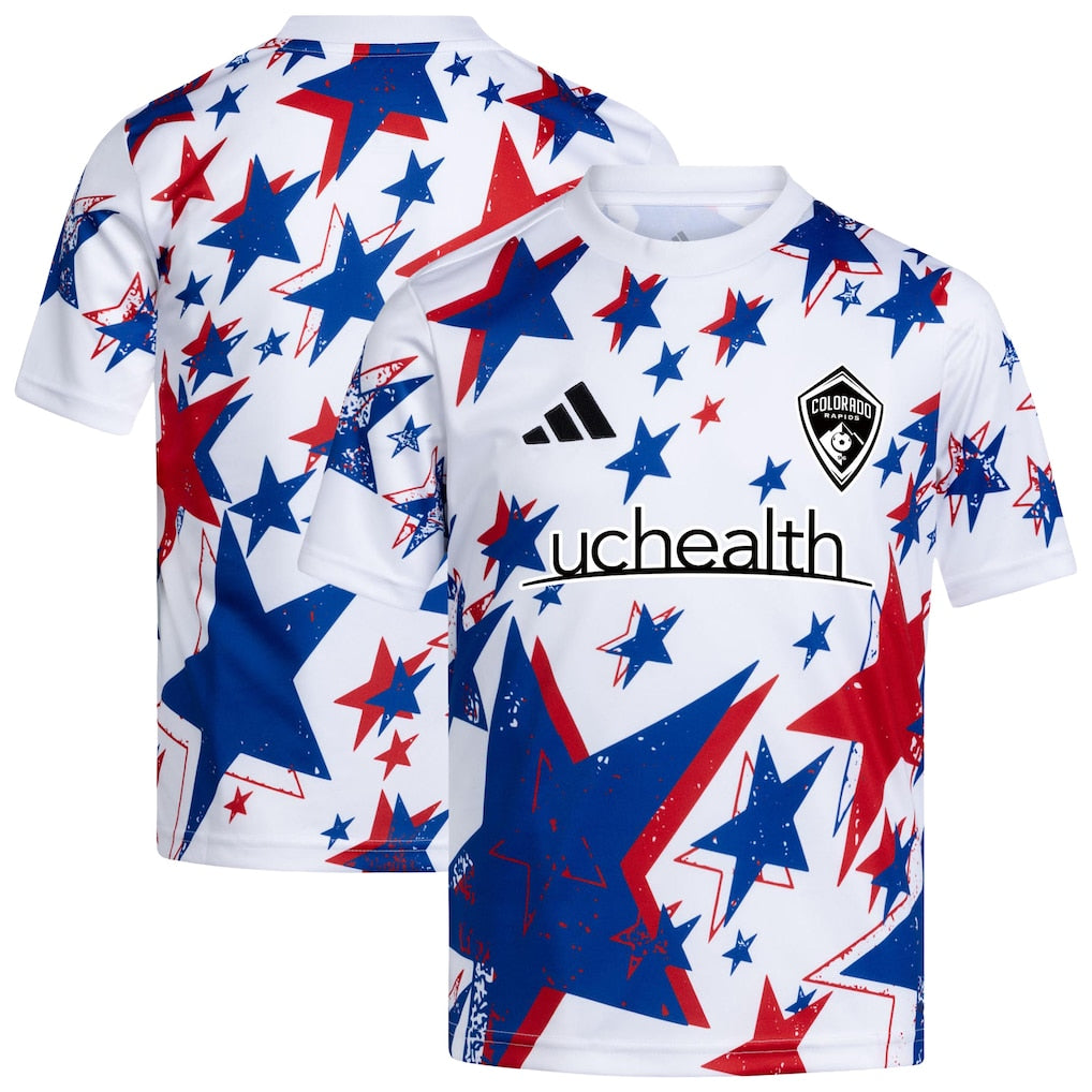Colorado Rapids Youth 2026 Americana Pre-Match Jersey - White