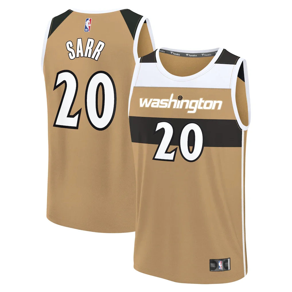 Alex Sarr Washington Wizards 2025/26 City Edition Jersey - Gold