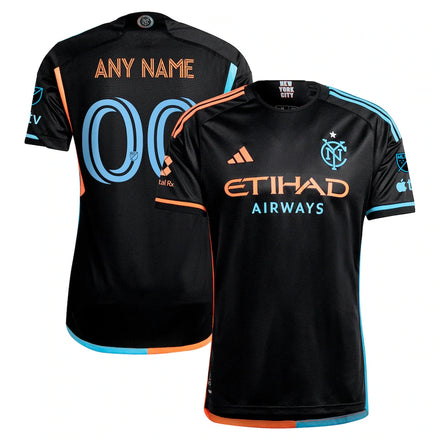 New York City FC 2024 24/7 Kit Custom Jersey – Black