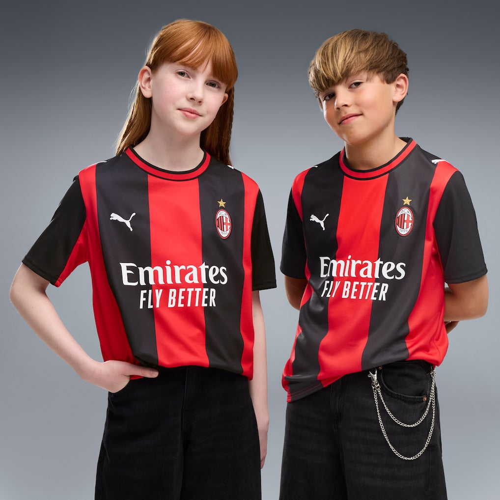 AC Milan Puma Youth 2026/27 Home Jersey - Black/Red