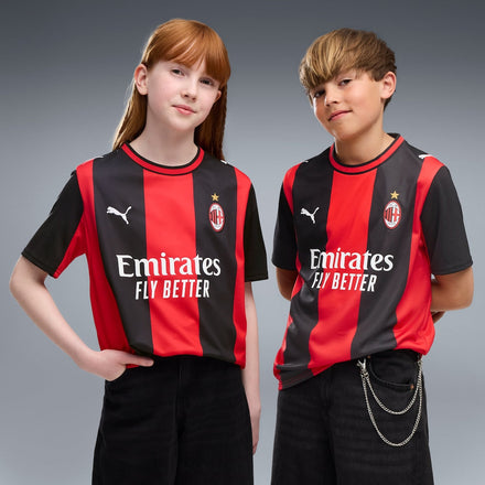 AC Milan Puma Youth 2026/27 Home Jersey - Black/Red