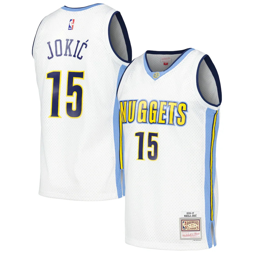 Nikola Jokic Denver Nuggets 2016/17 Throwback - White