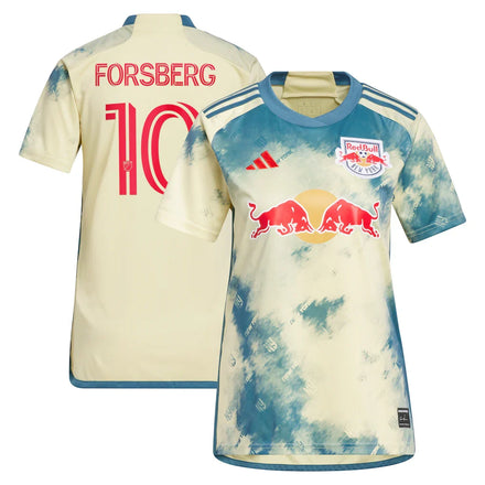 Emil Forsberg New York Red Bulls adidas Women's 2024 Daniel Patrick Kit Player Jersey – Yellow