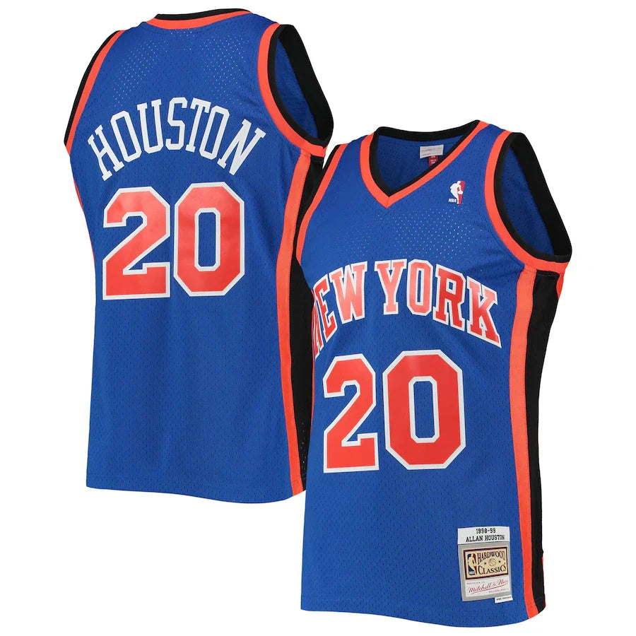 Allan Houston New York Knicks Hardwood Classics - Blue
