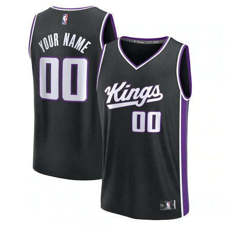 Sacramento Kings Custom Jersey - Icon Edition - Black