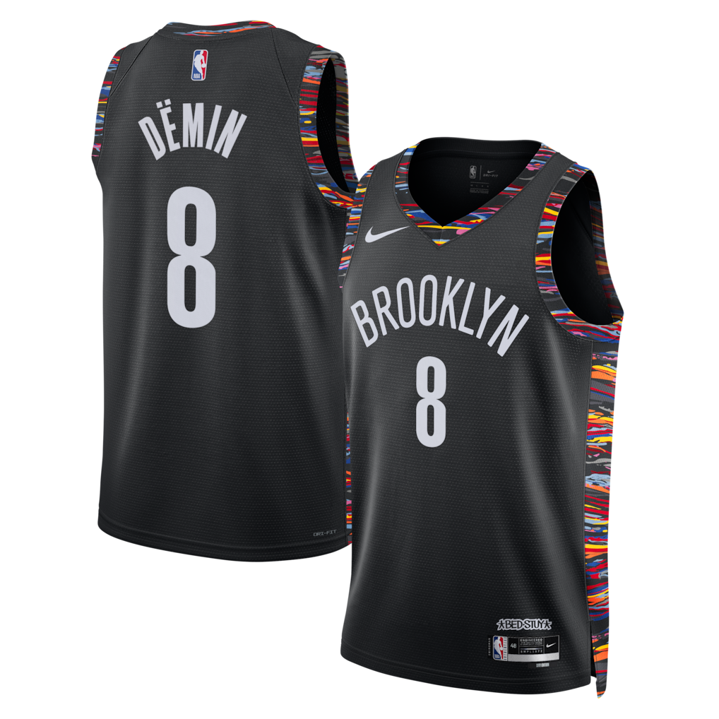Egor Dëmin Brooklyn Nets Unisex 2025/26 - City Edition - Black