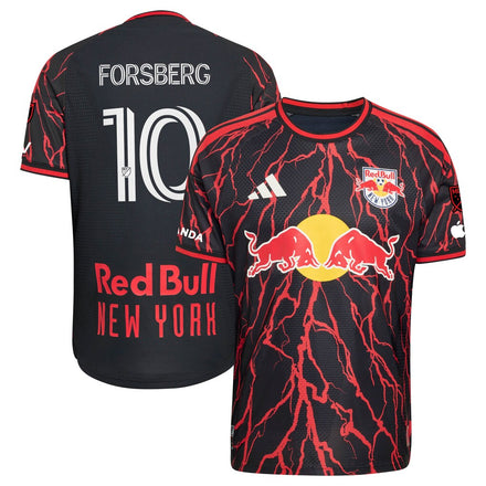 Emil Forsberg New York Red Bulls 2026 The Rooted Kit On-Field Patch Jersey - Black