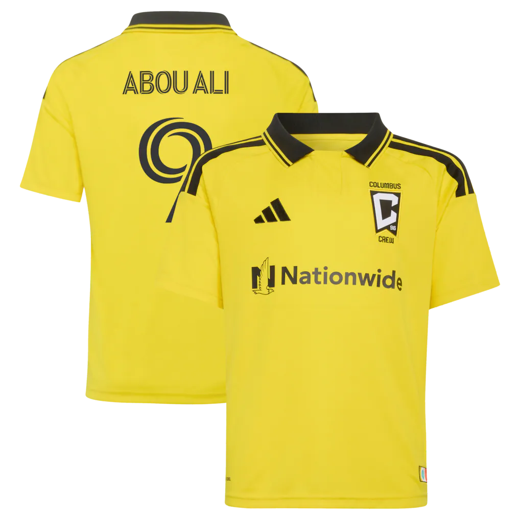 Wessam Abou Ali Columbus Crew adidas Youth 2026 The Crafted for Excellence Kit Jersey - Yellow