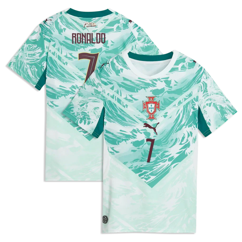 Cristiano Ronaldo Portugal National Team Puma Women's 2026 Away Jersey - Green
