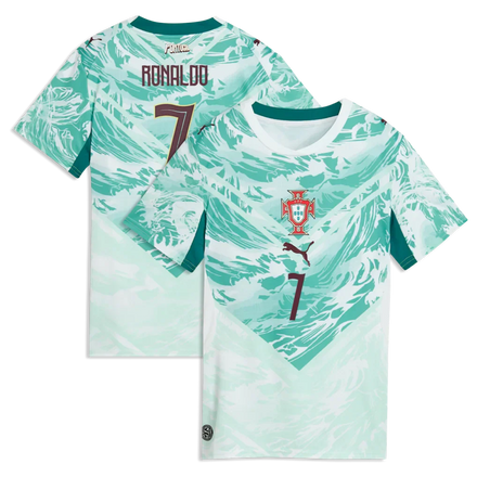 Cristiano Ronaldo Portugal National Team Puma Women's 2026 Away Jersey - Green
