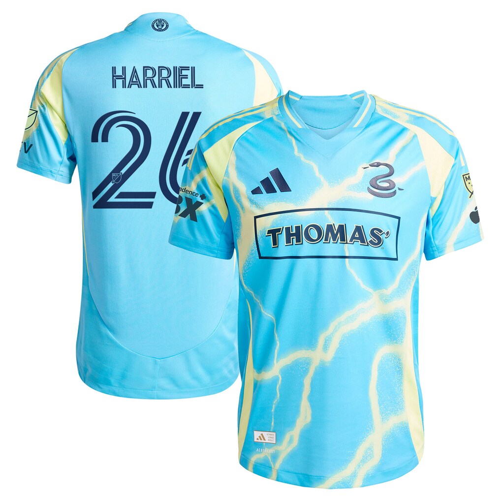 Nathan Harriel Philadelphia Union 2025 The Voltage Kit On-Field – Blue