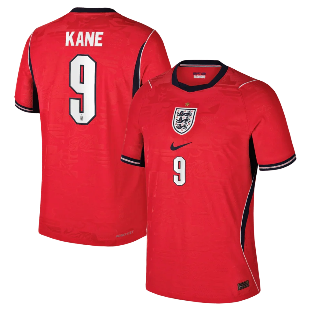 Harry Kane England National Team 2026 Away Match - Red