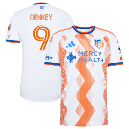 Kévin Denkey FC Cincinnati 2026 The Seven Hills Kit On-Field Patch Jersey - White
