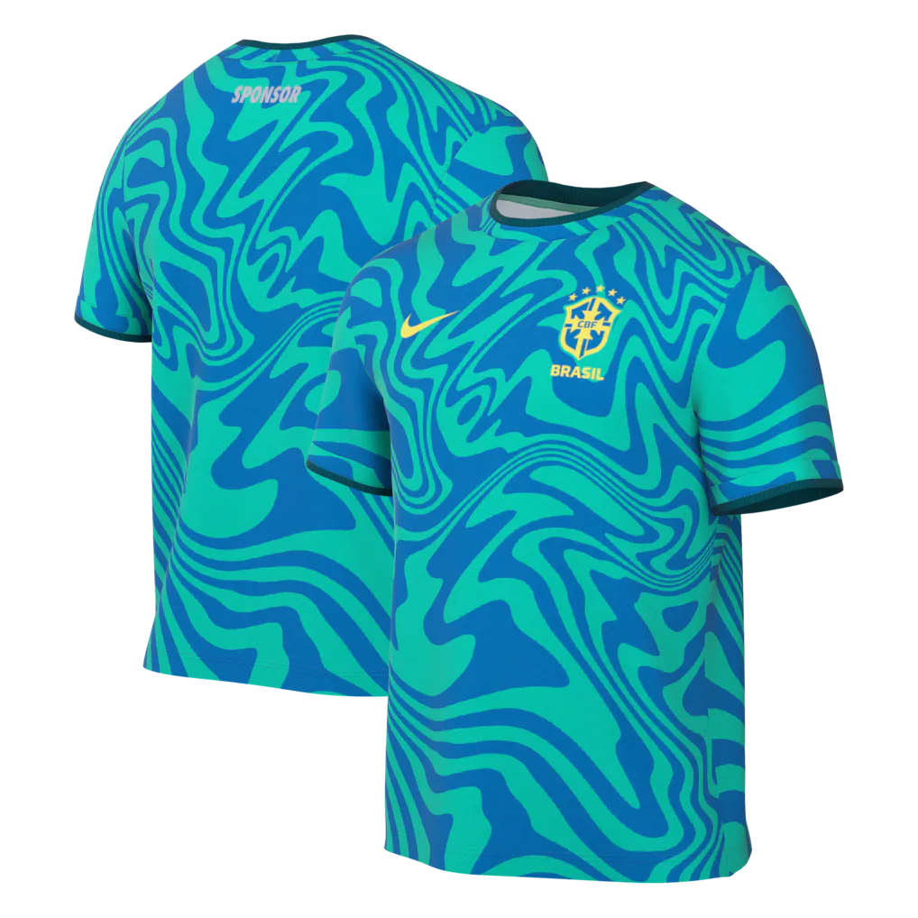 Brazil National Team 2026 Academy Pro Pre-Match Top - Green