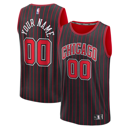 Chicago Bulls Custom Jersey - Icon Edition - Black
