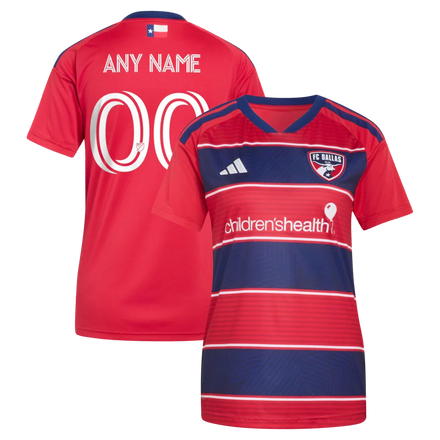 FC Dallas adidas Women's 2026 DNA Kit Custom Jersey - Red