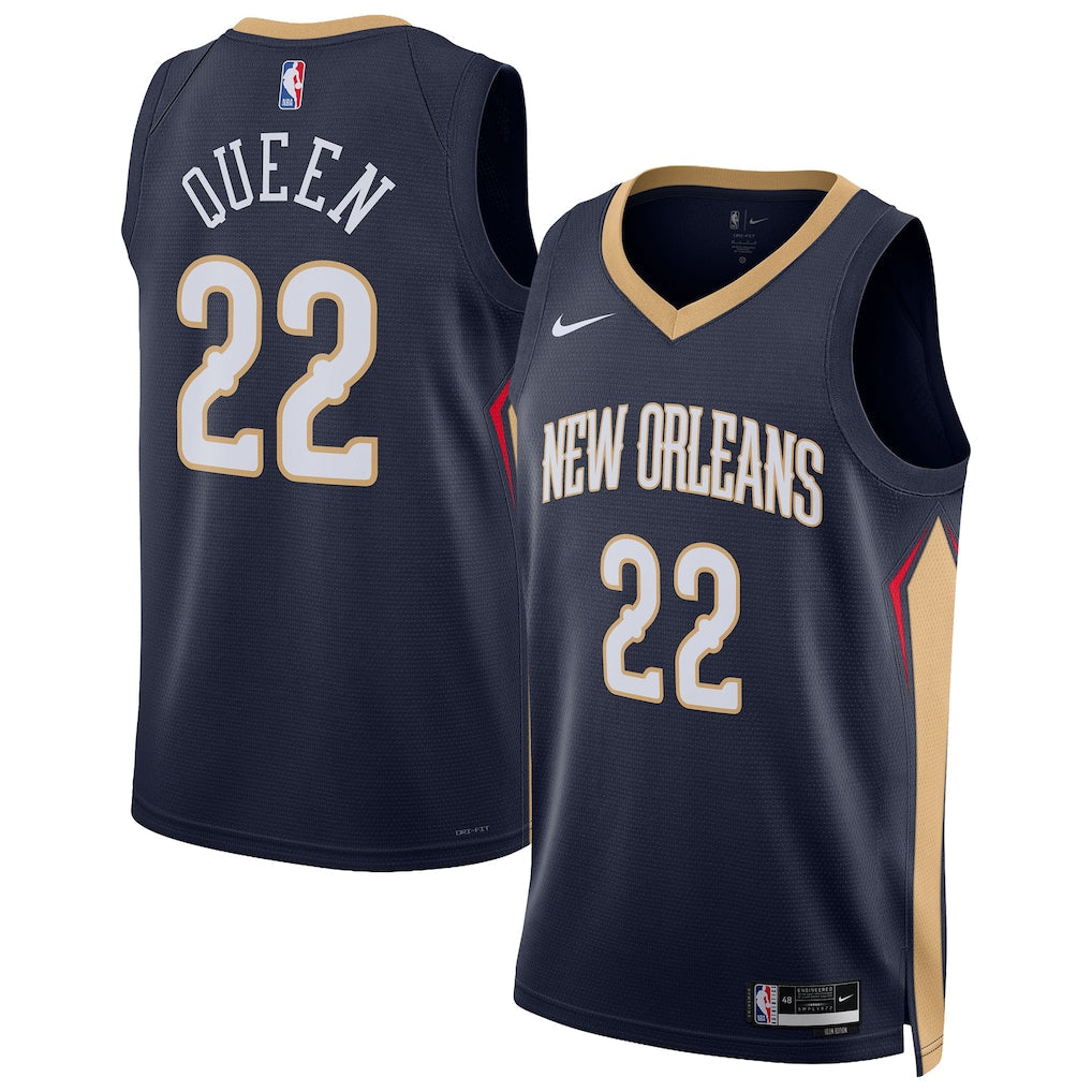 Derik Queen New Orleans Pelicans Unisex - Icon Edition - Navy