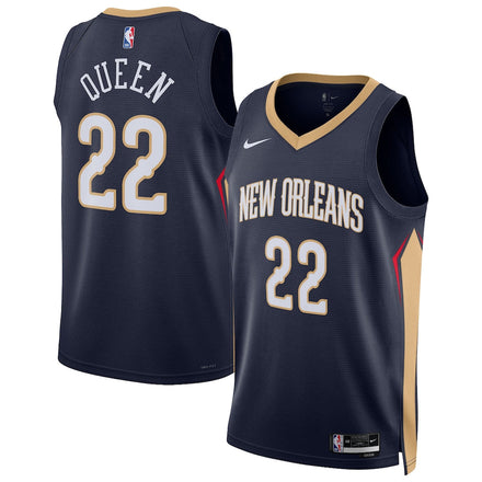 Derik Queen New Orleans Pelicans Unisex - Icon Edition - Navy