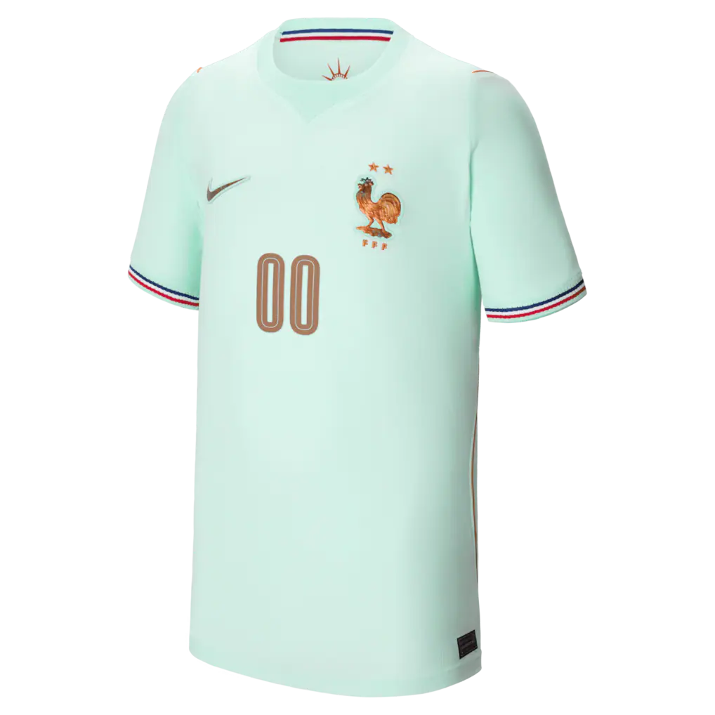 France National Team Nike Youth 2026 Away Stadium Replica Custom Jersey - Green
