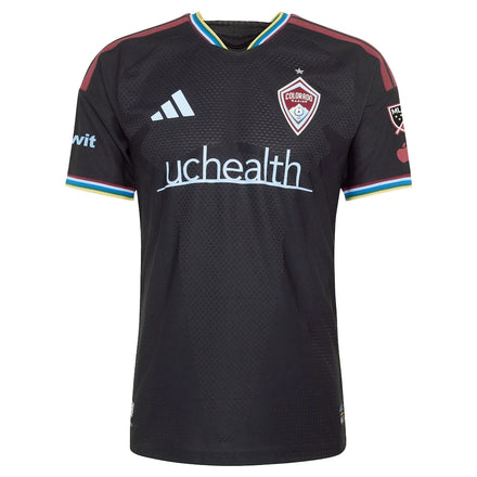 Paxten Aaronson Colorado Rapids adidas 2026 Colorful Colorado On-Field Authentic Patch Jersey - Black