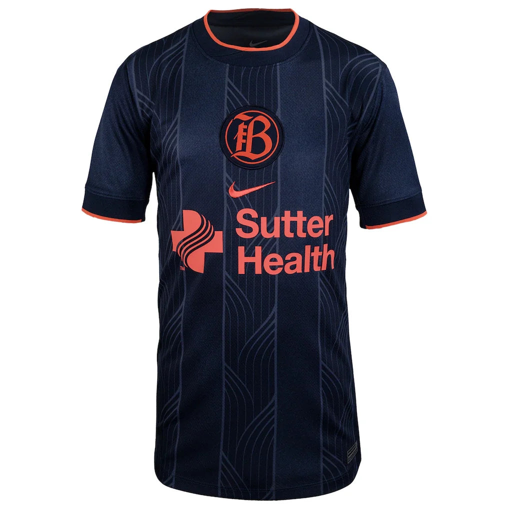Bay FC Nike Youth 2025 Primary Stadium Replica Jersey - Navy