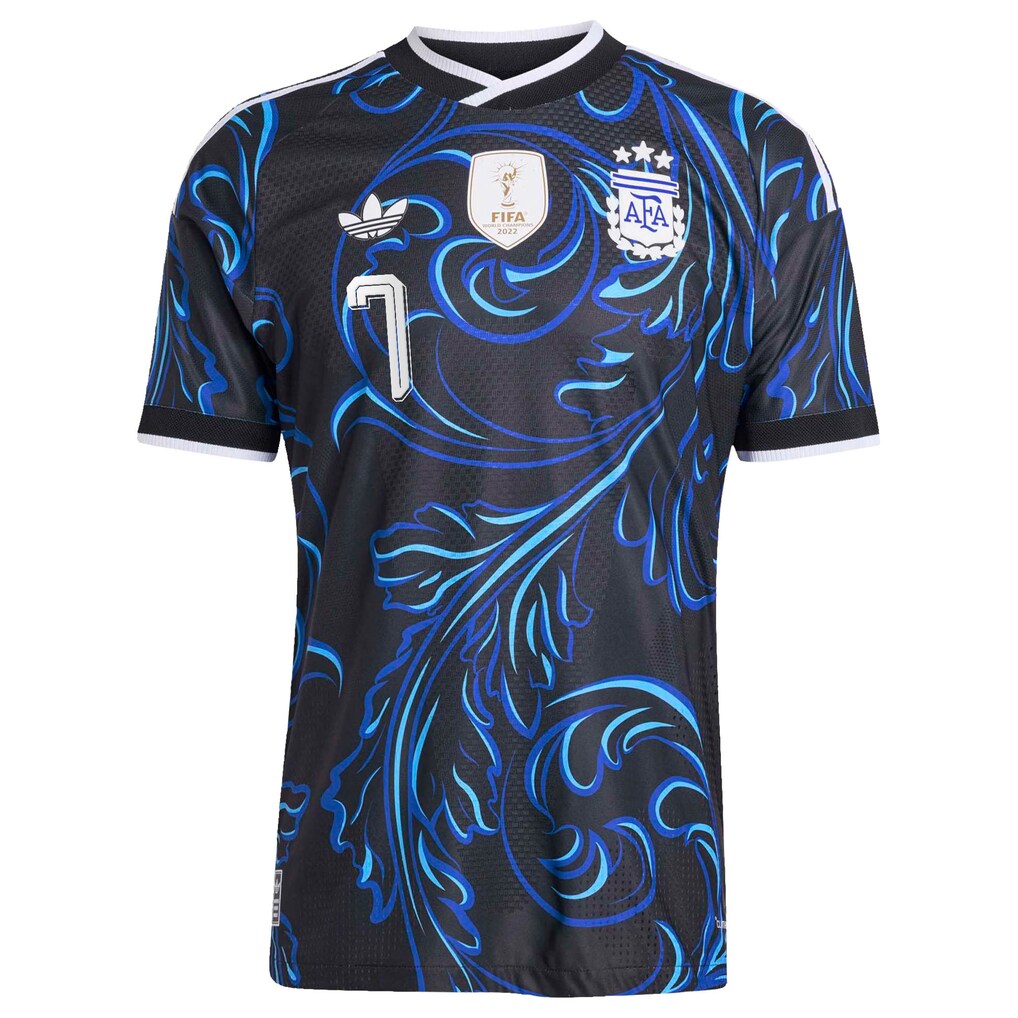 Rodrigo De Paul Argentina National Team adidas 2026 Away On-Field Authentic Jersey - Black