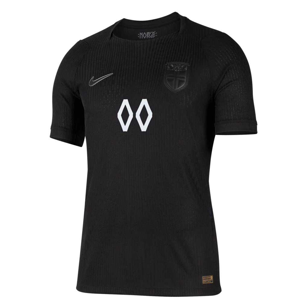 Norway National Team Nike 2026 Away Match Authentic Custom Jersey - Black