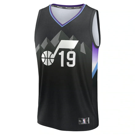 Ace Bailey Utah Jazz Fanatics 2025 NBA Draft First Round Pick Fast Break Replica Jersey - Statement Edition - Black