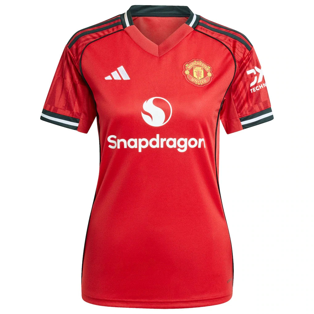 Alejandro Garnacho Manchester United adidas Women's Home 2025/26 Replica Player Jersey - Red