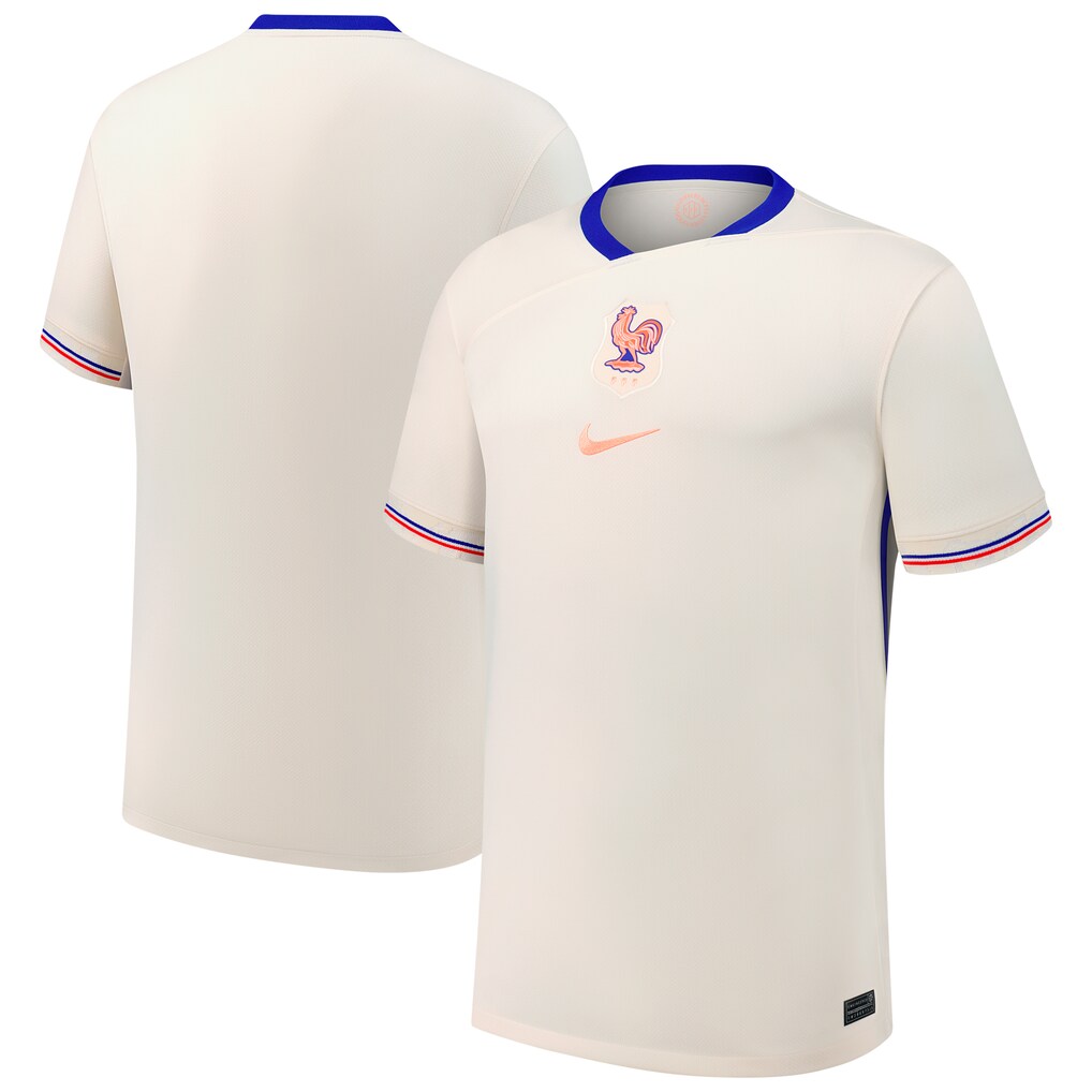 France Women's National Team Nike 2025/26 Away Replica Jersey - Cream