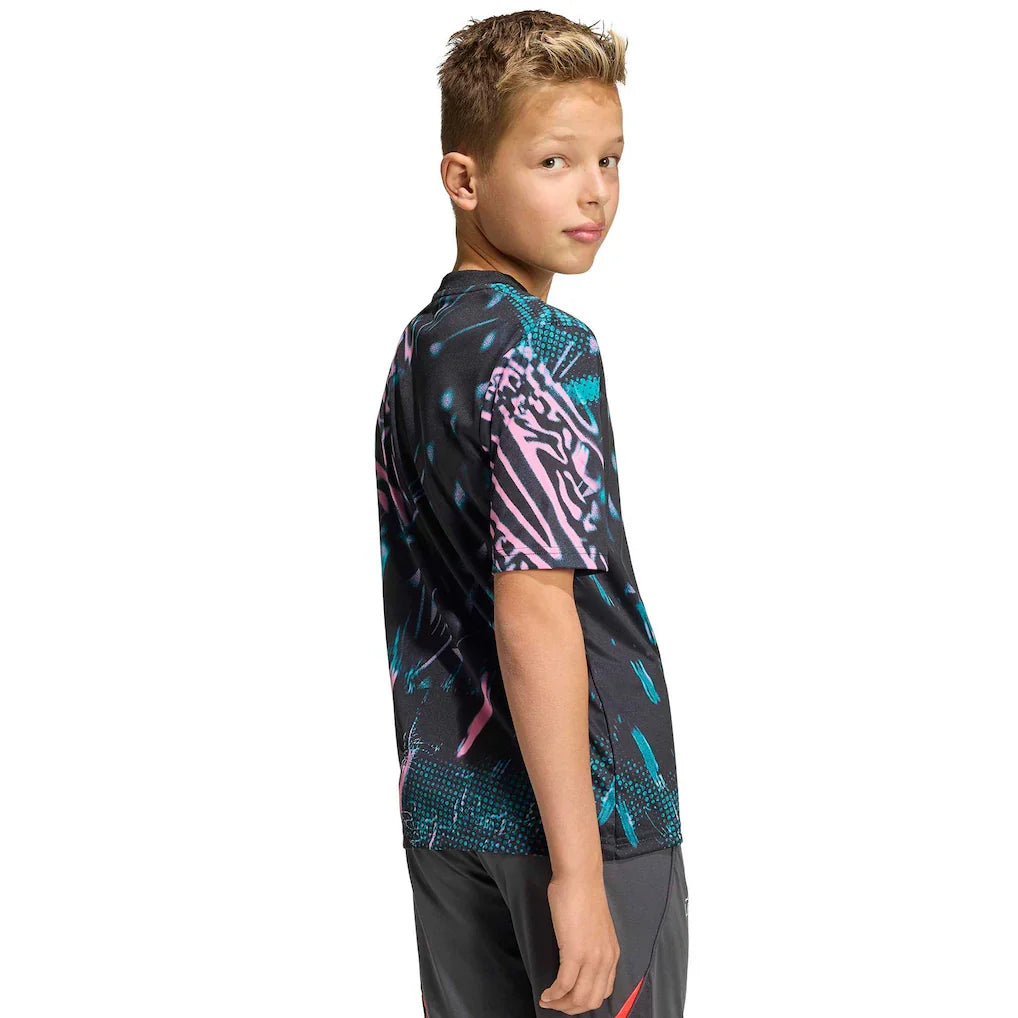 Liverpool adidas Youth 2025/26 Pre-Match Training Jersey - Black