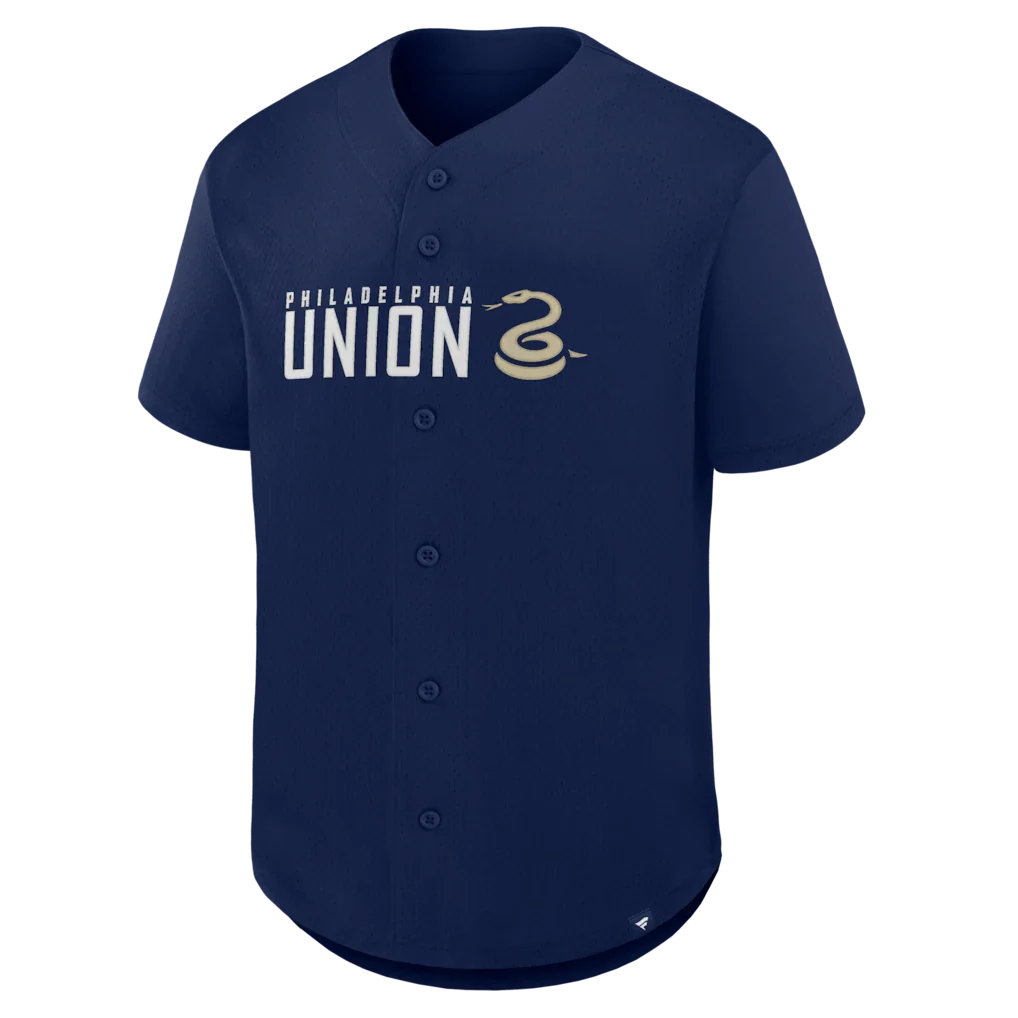 Philadelphia Union Fanatics Maximum Intensity Button-Up Jersey  - Navy