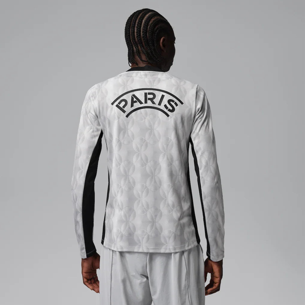 Paris Saint-Germain Jordan Brand Men's Long Sleeve Pre-Match Dri-FIT Top - Black