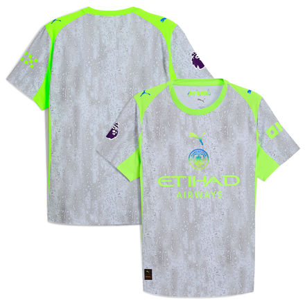 Manchester City Puma 2025/26 Third Authentic Jersey - Green/Neon Green