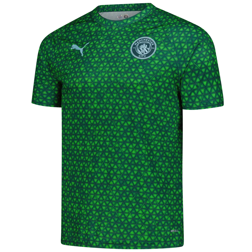 Manchester City Puma 2025/26 Pre-Match Training Jersey - Green